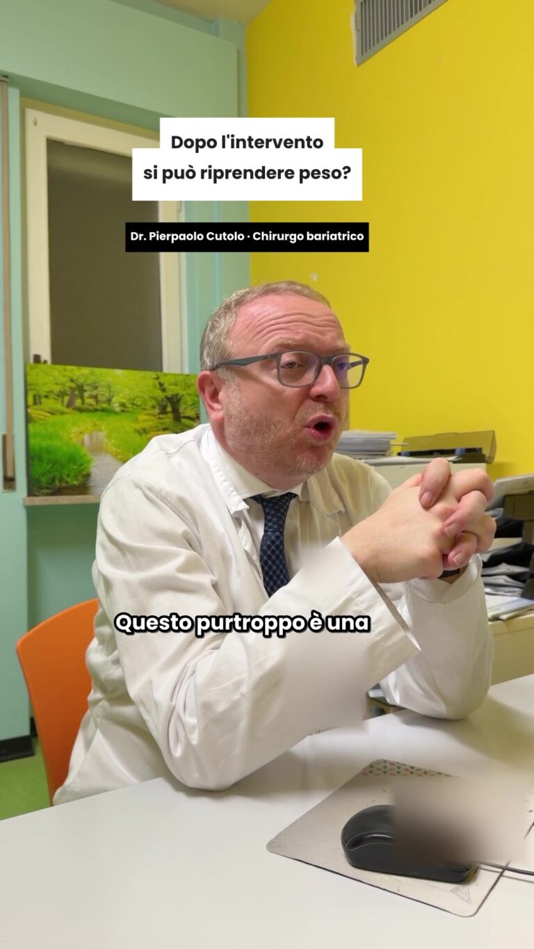 Il Dr. Pierpaolo Cutolo risponde alla domanda: dopo l'intervento si può riprendere peso?